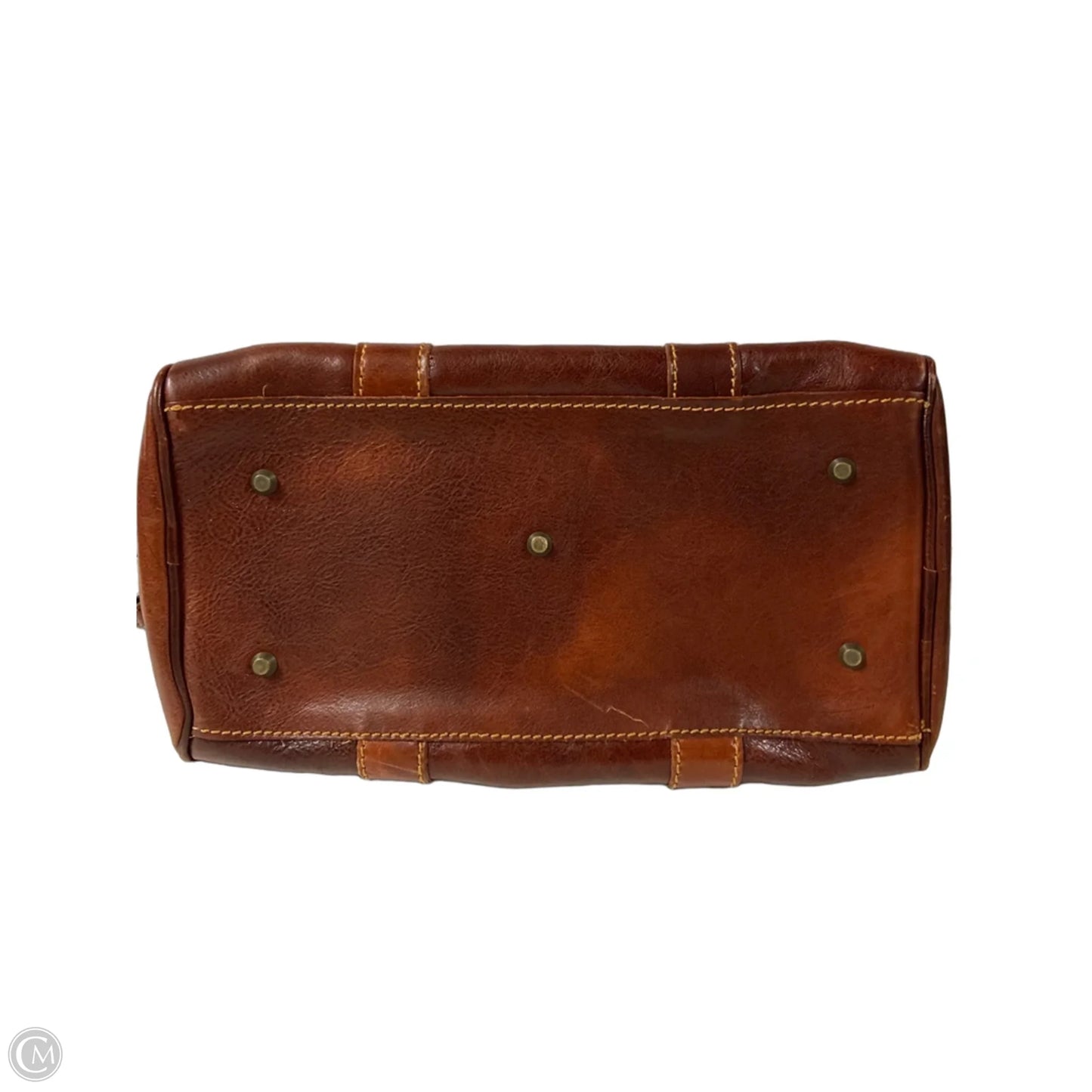 Handbag Leather By Cmc, Size: Medium