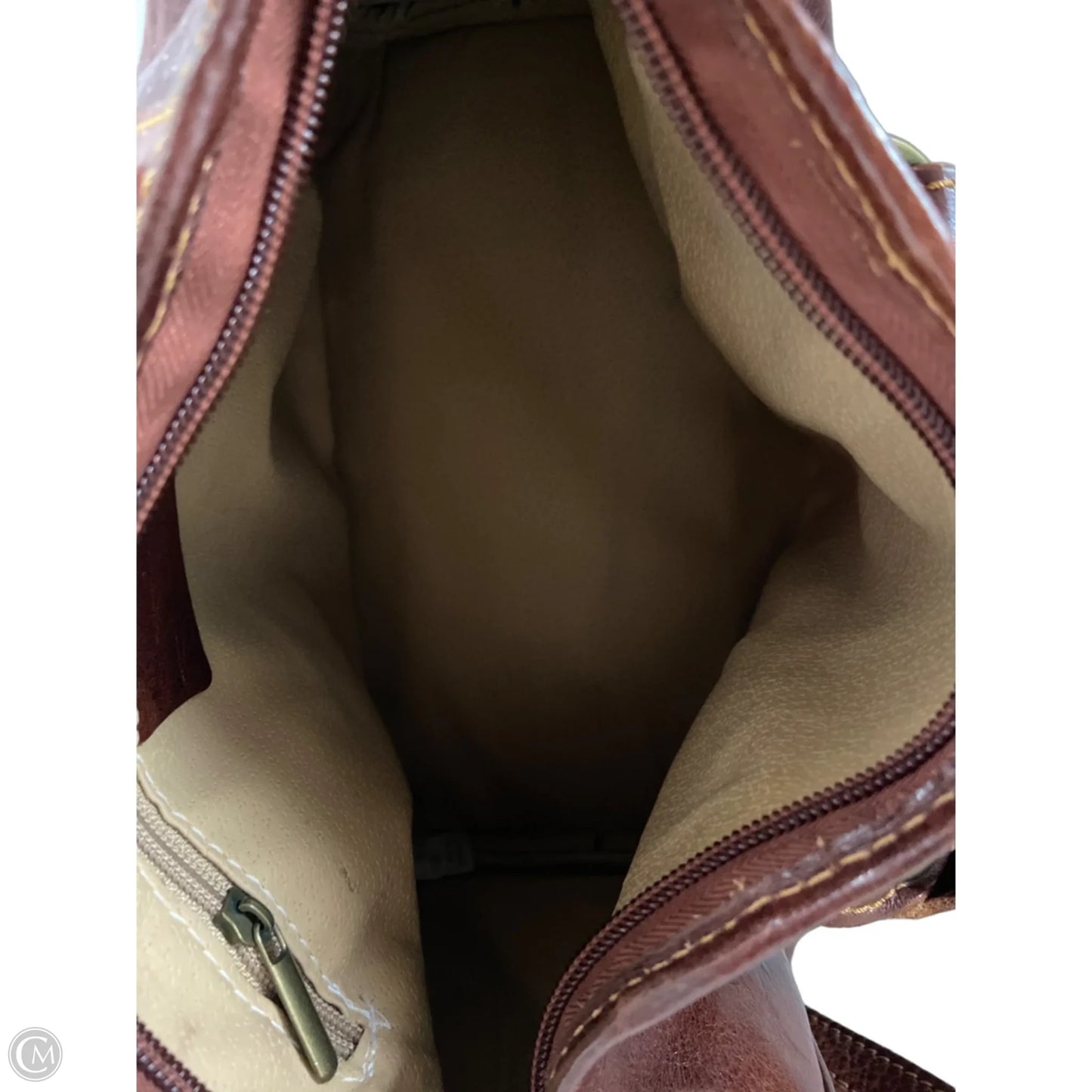 Handbag Leather By Cmc, Size: Medium