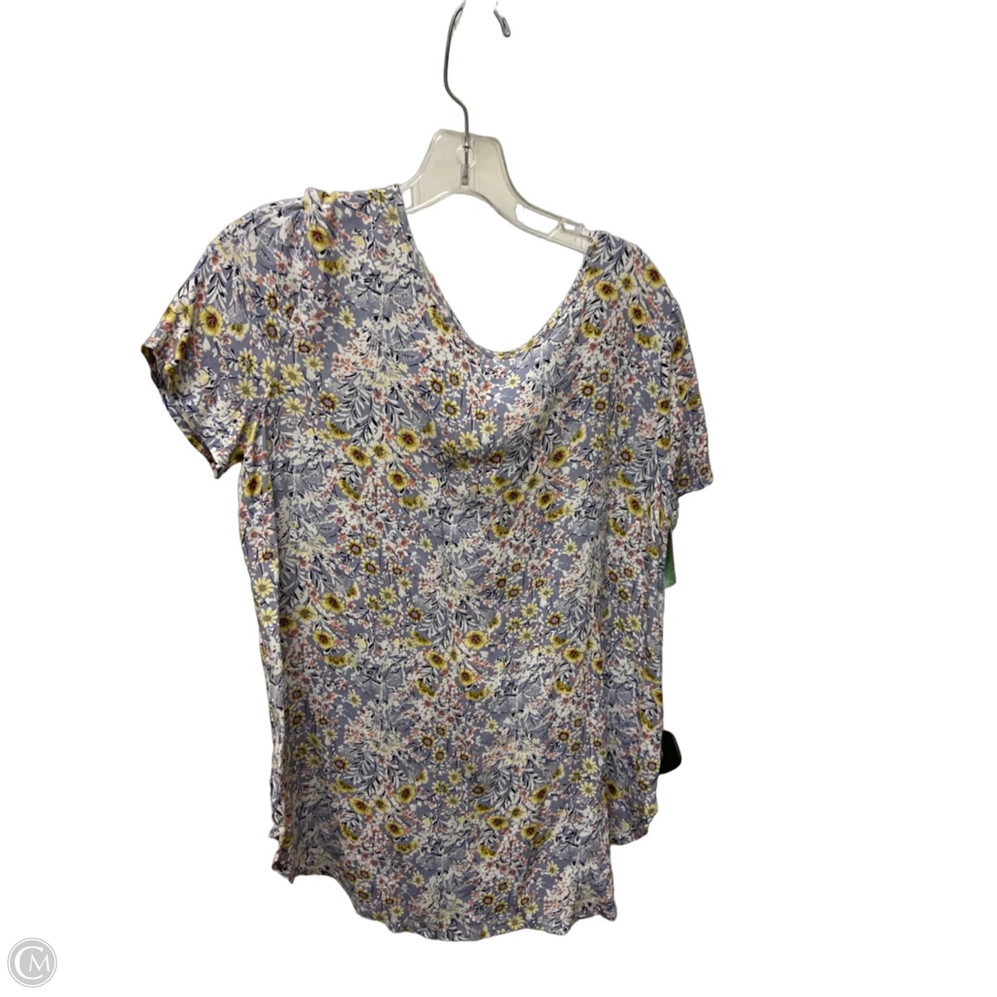 Top Short Sleeve By Lc Lauren Conrad In Blue, Size: M