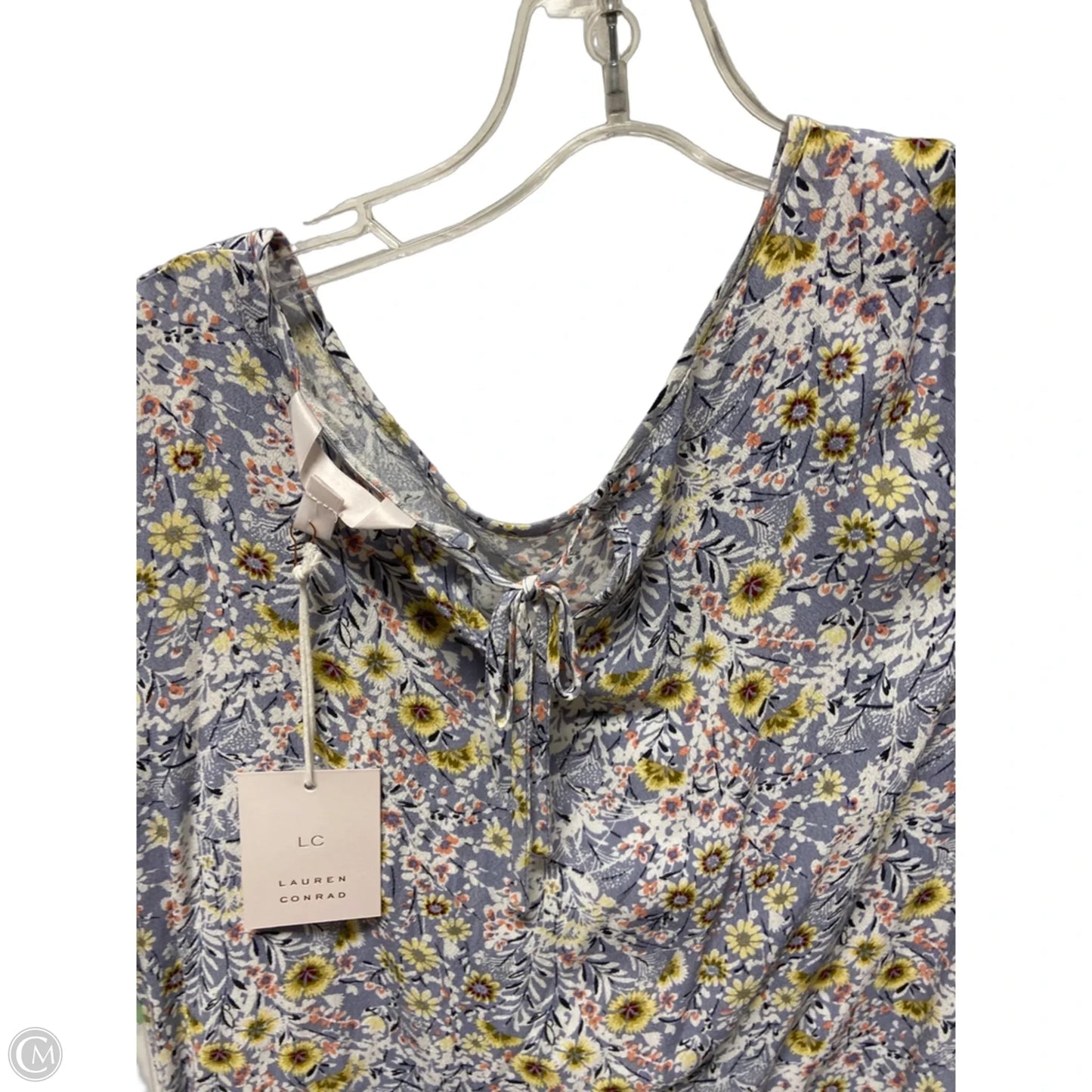Top Short Sleeve By Lc Lauren Conrad In Blue, Size: M
