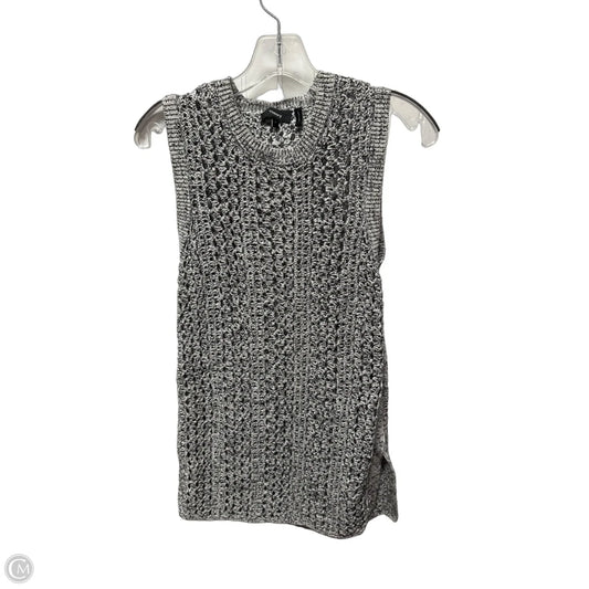 Top Sleeveless By Theory In Black & White, Size: S