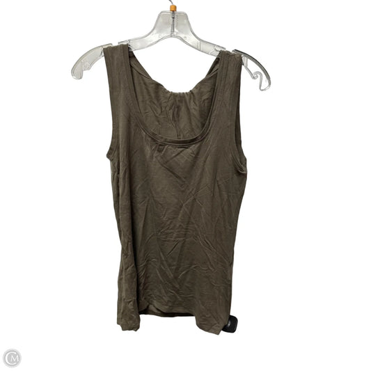 Top Sleeveless Basic By Clothes Mentor In Brown, Size: L