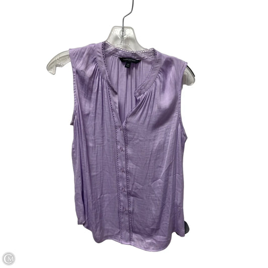 Top Sleeveless Basic By Banana Republic In Purple, Size: Xs