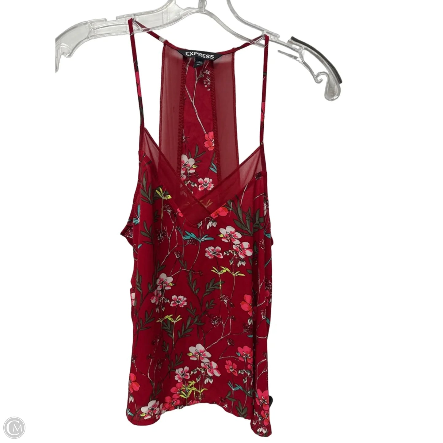 Top Sleeveless Basic By Express In Floral Print, Size: Xs