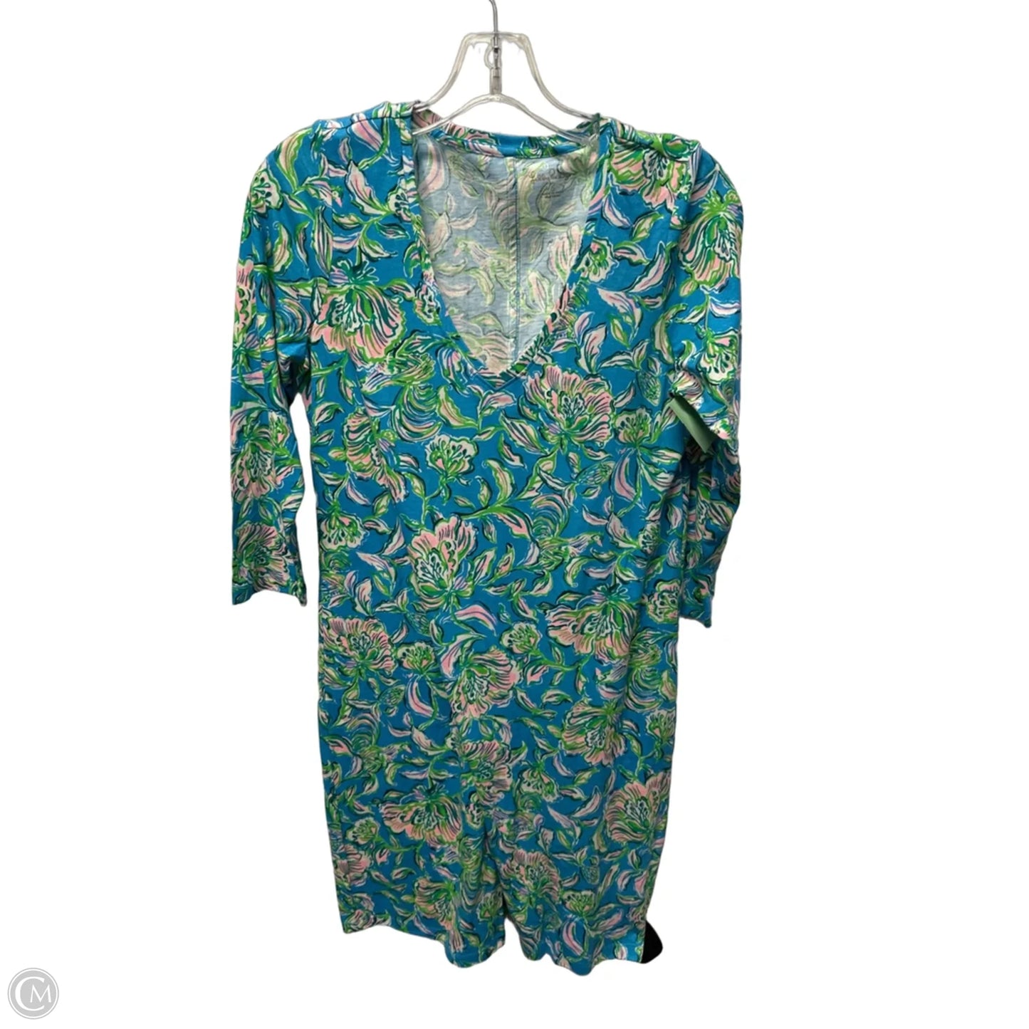 Dress Designer By Lilly Pulitzer In Blue & Green, Size: S