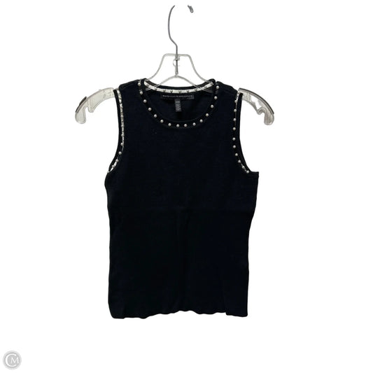 Top Sleeveless Basic By White House Black Market In Black & White, Size: Xxs