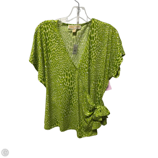 Top Short Sleeve By Michael By Michael Kors In Green, Size: L