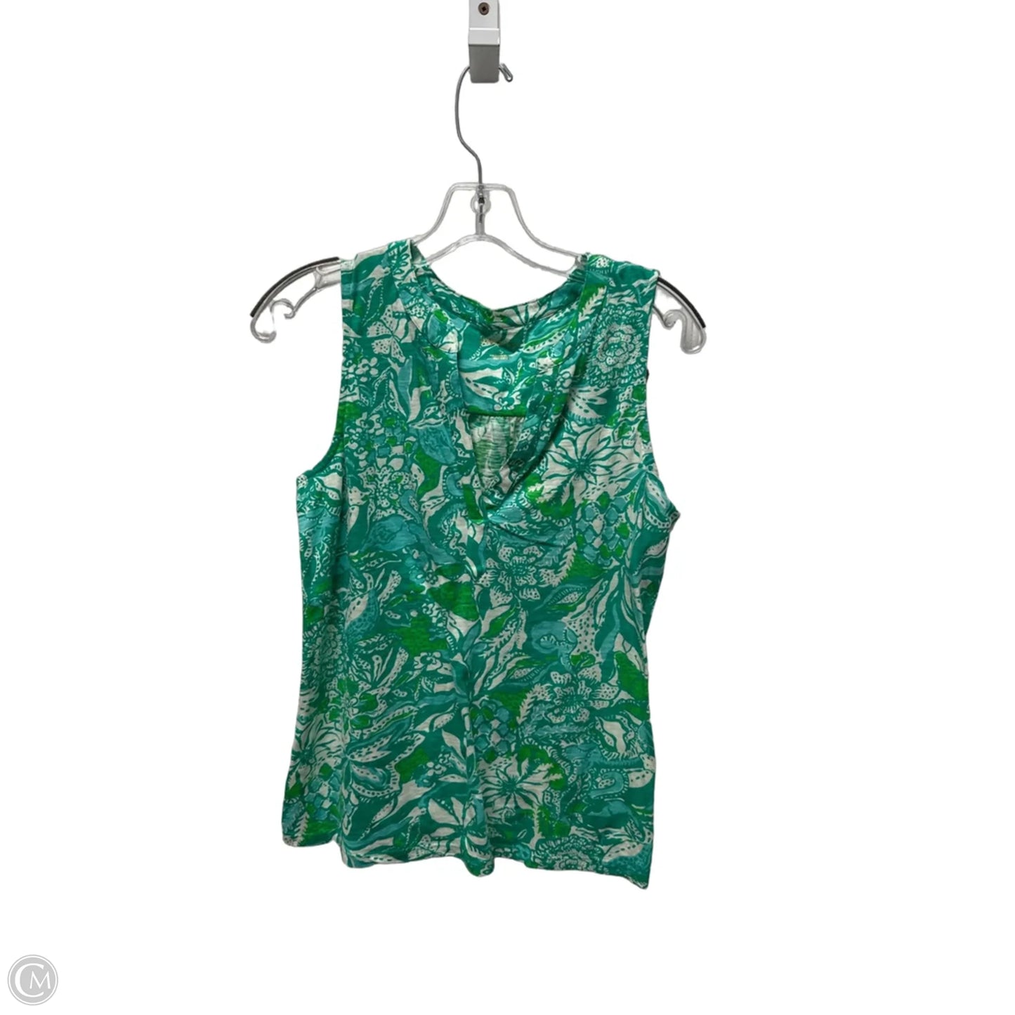 Top Sleeveless Designer By Lilly Pulitzer In Green, Size: S