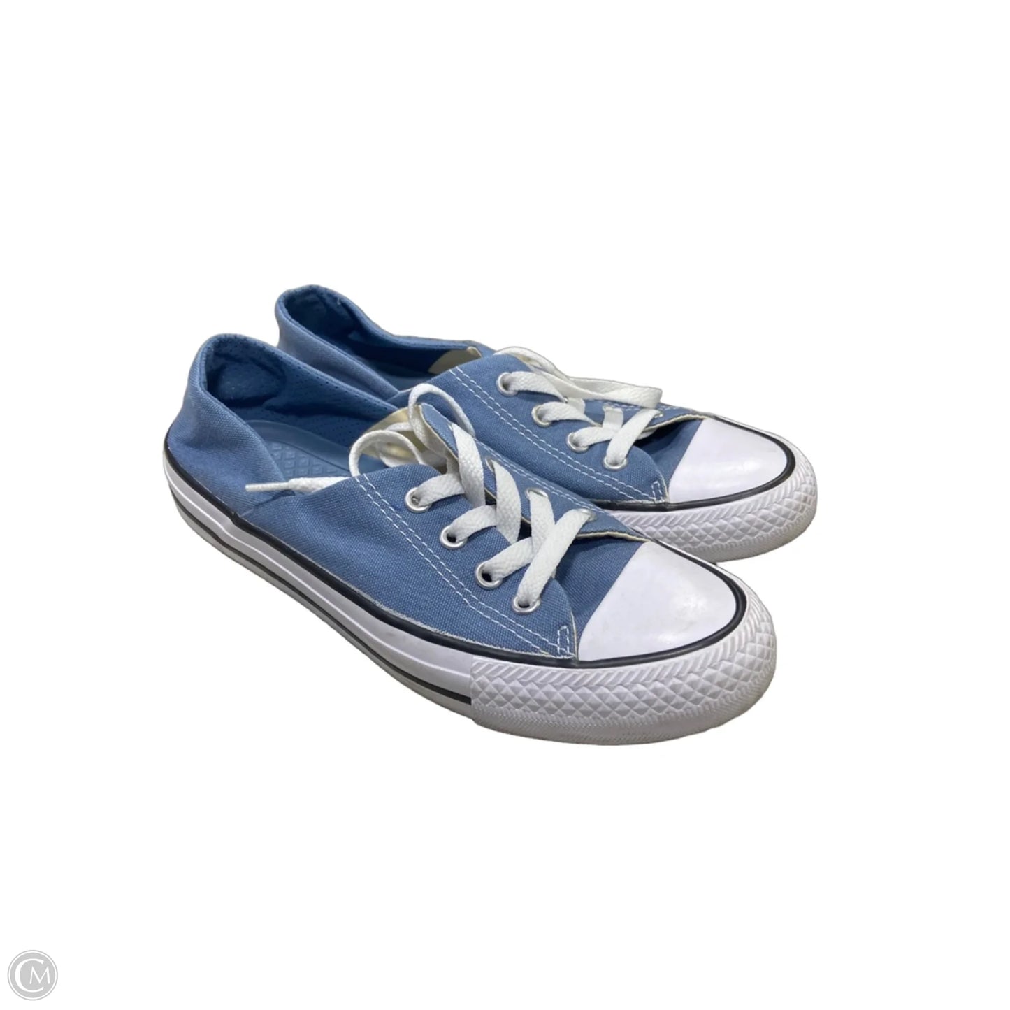 Shoes Sneakers By Converse In Blue & White, Size: 6.5