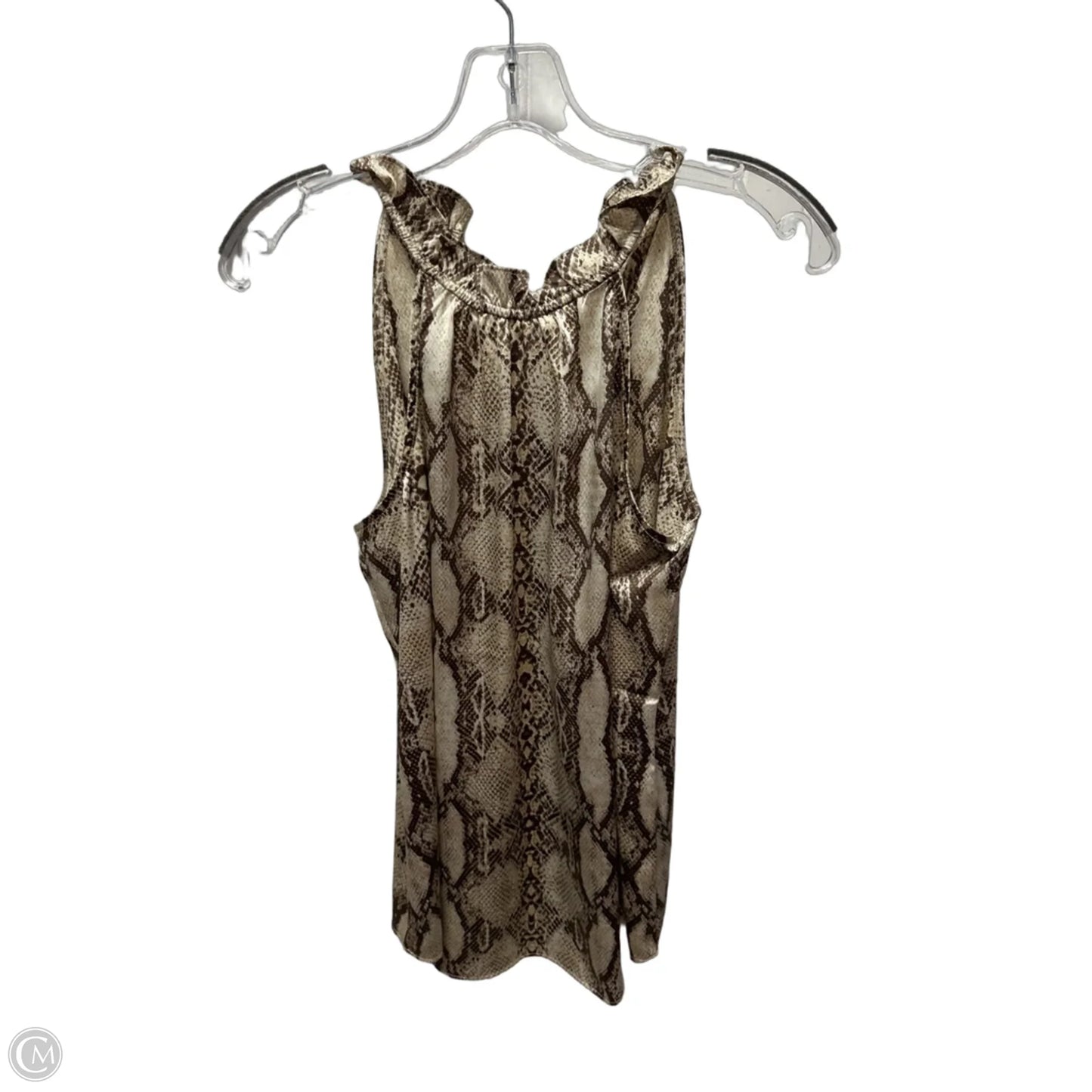 Top Sleeveless By White House Black Market In Snakeskin Print, Size: Xs