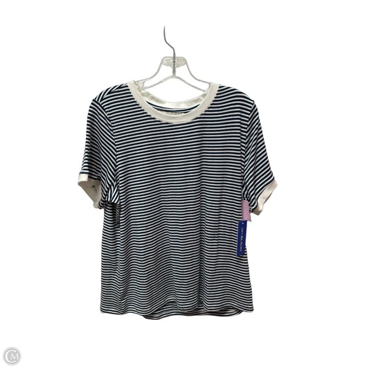 Top Short Sleeve Basic By Clothes Mentor In Striped Pattern, Size: Xl