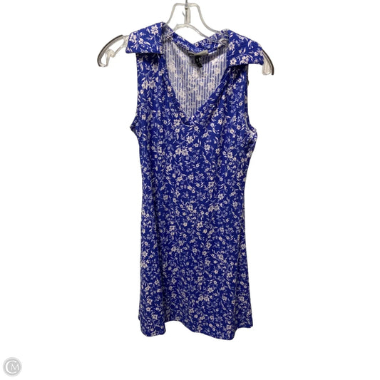 Dress Casual Short By Allison Brittney In Blue & White, Size: S