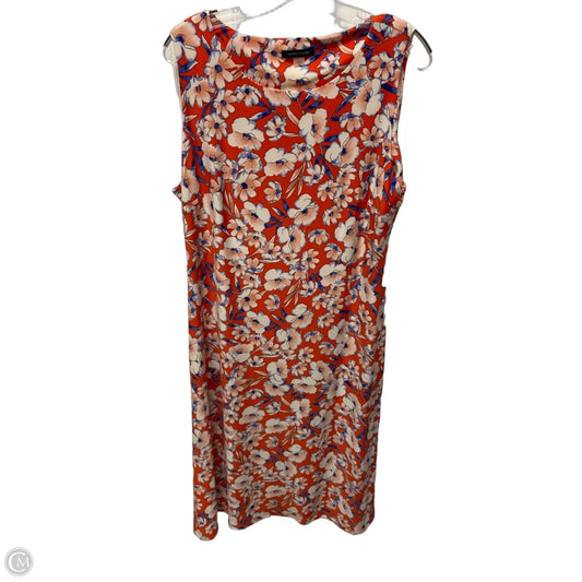 Dress Casual Midi By Tommy Hilfiger In Red, Size: Xl