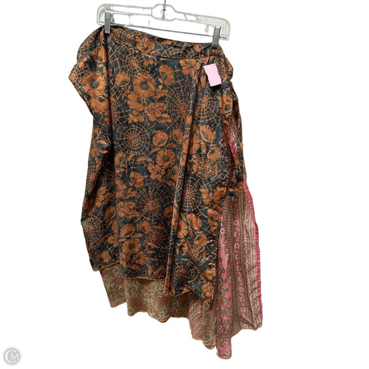 Skirt Maxi By Clothes Mentor In Grey & Orange, Size: 4