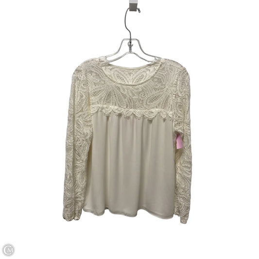 Top Long Sleeve Designer By Lilly Pulitzer In White, Size: S