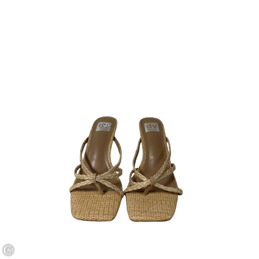 Sandals Heels Kitten By Dolce Vita In Beige, Size: 7.5