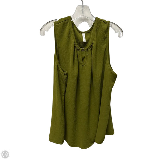 Top Sleeveless Basic By Clothes Mentor In Green, Size: 2x