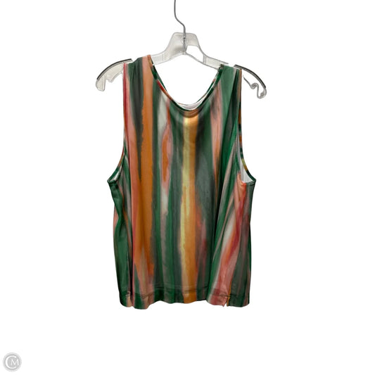 Top Sleeveless By Investments In Multi-colored, Size: 2x