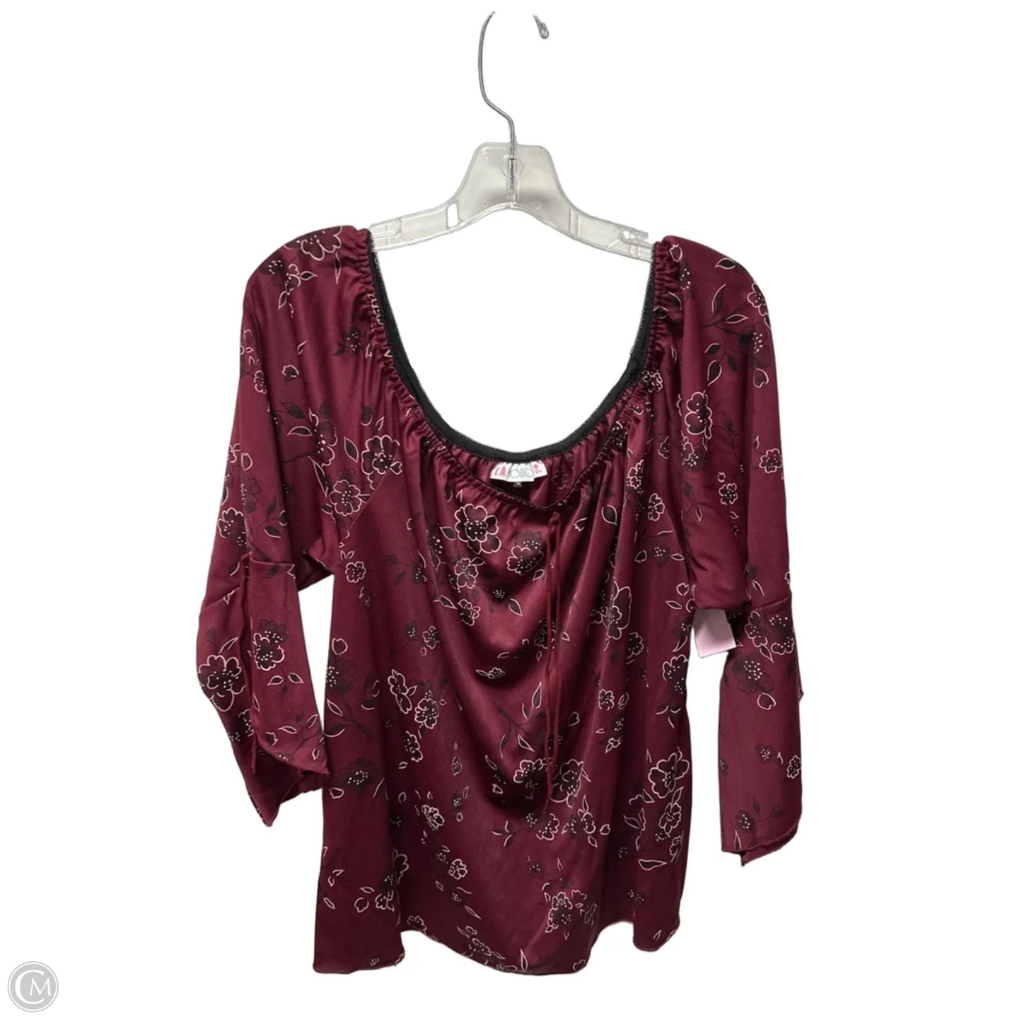 Top Long Sleeve By Clothes Mentor In Purple, Size: 2x