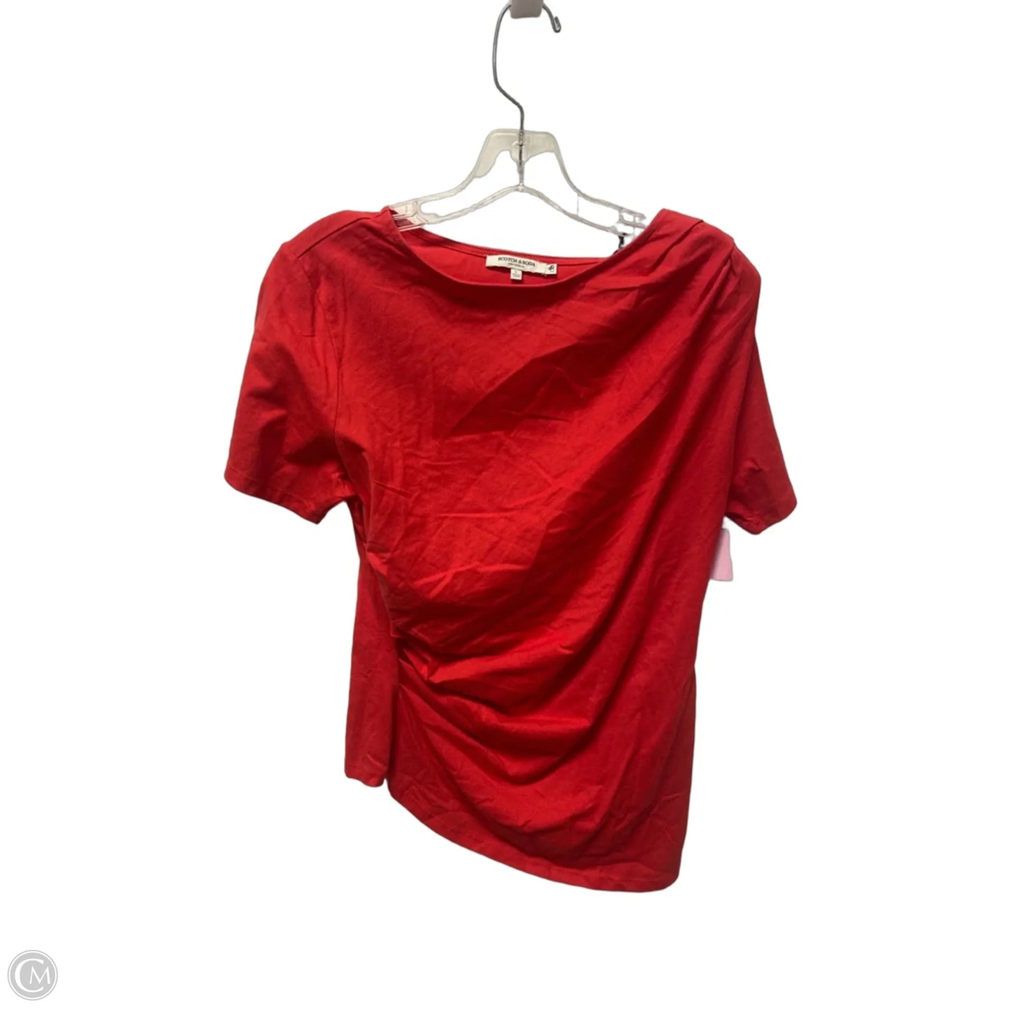 Top Short Sleeve Basic By Scotch & Soda In Red, Size: L