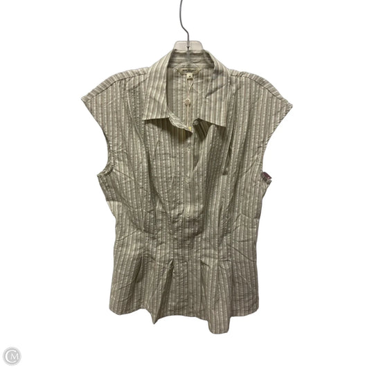 Top Sleeveless By Max Studio In Striped Pattern, Size: M