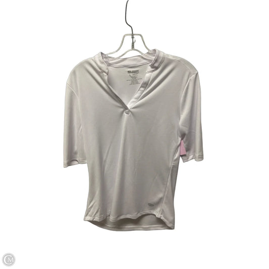 Athletic Top Short Sleeve By Reel Legends In White, Size: S