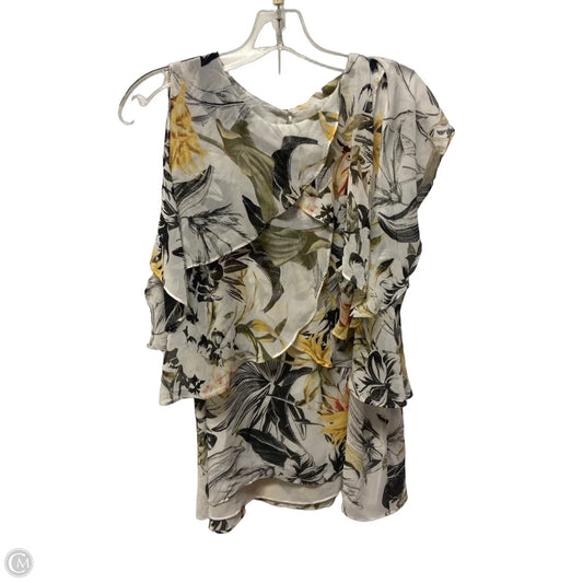 Top Sleeveless By White House Black Market In Tropical Print, Size: Xl