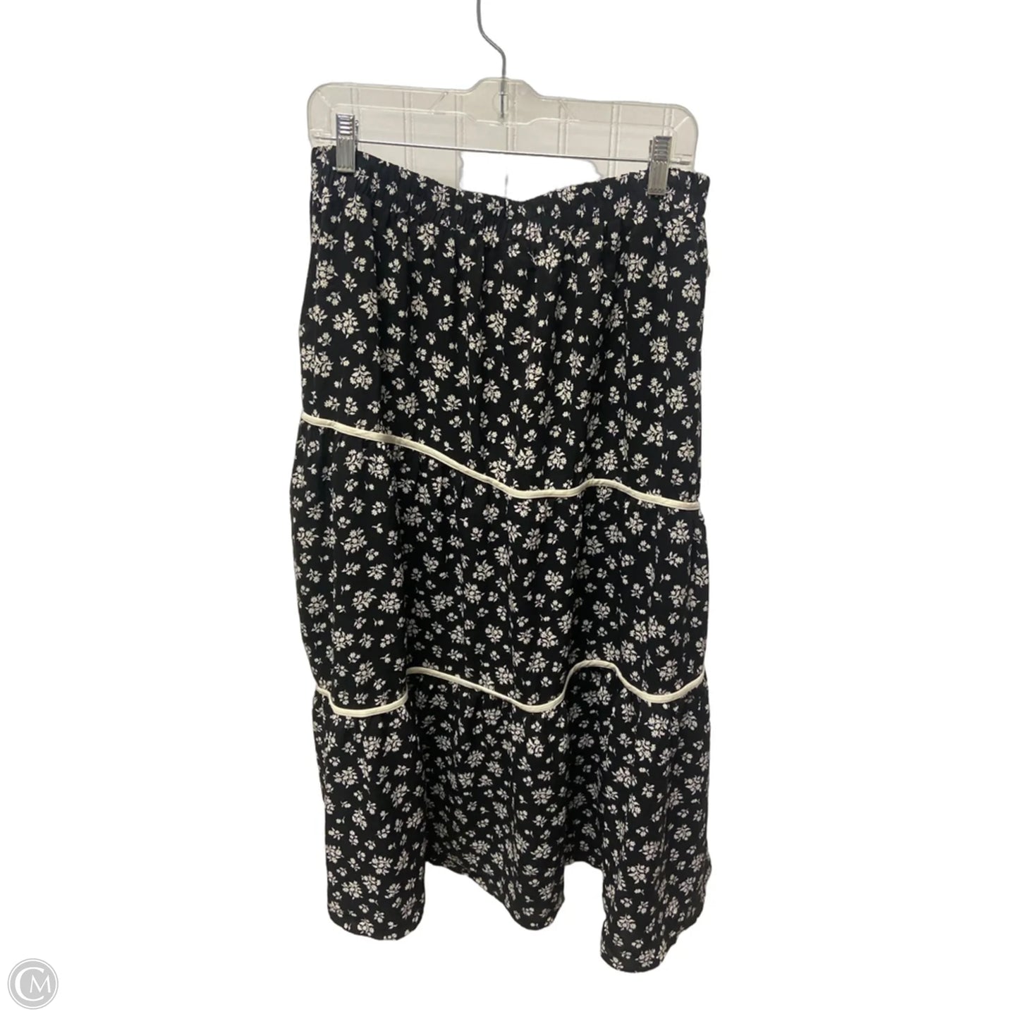 Skirt Maxi By Clothes Mentor In Black & White, Size: 20