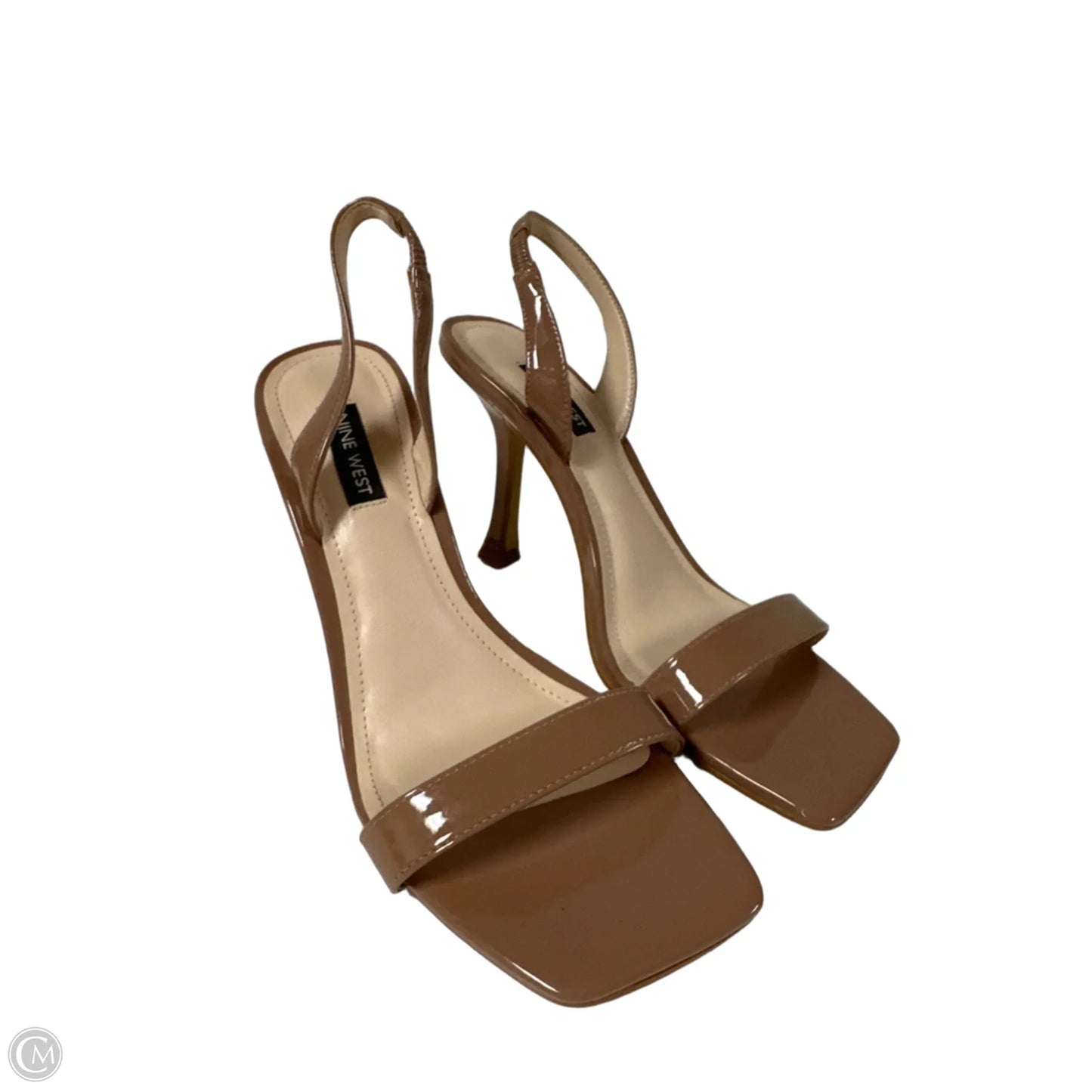 Sandals Heels Stiletto By Nine West In Tan, Size: 7.5