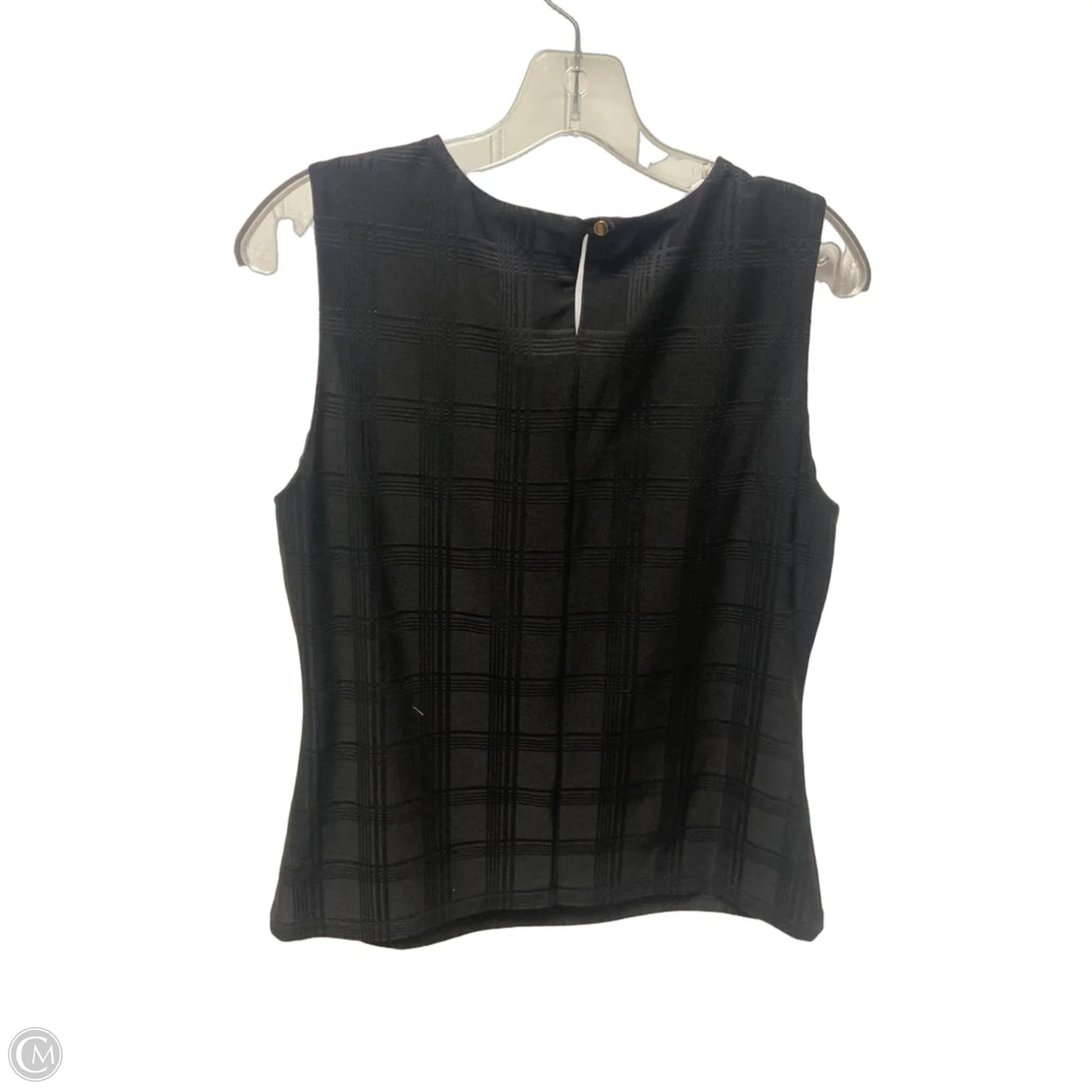 Top Sleeveless By Calvin Klein In Black, Size: L