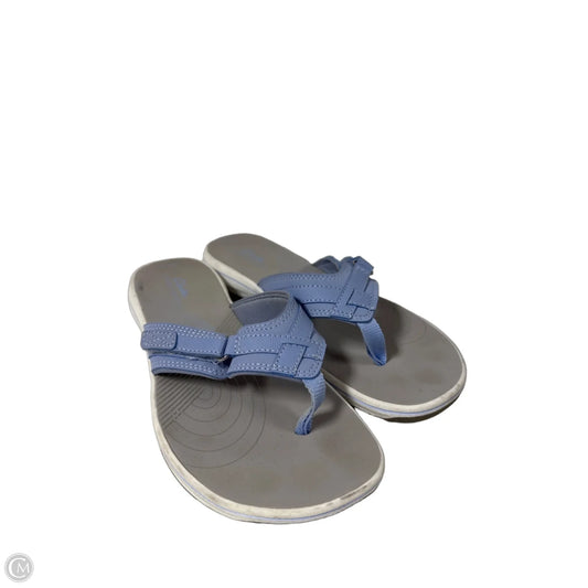 Sandals Flip Flops By Clarks In Blue, Size: 9