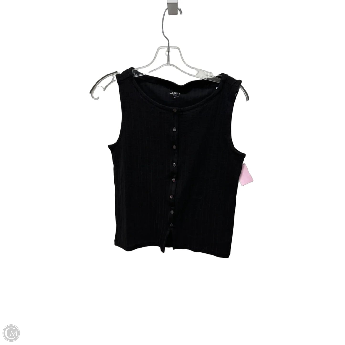 Top Sleeveless Basic By Loft In Black, Size: Sp