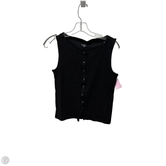 Top Sleeveless Basic By Loft In Black, Size: Sp