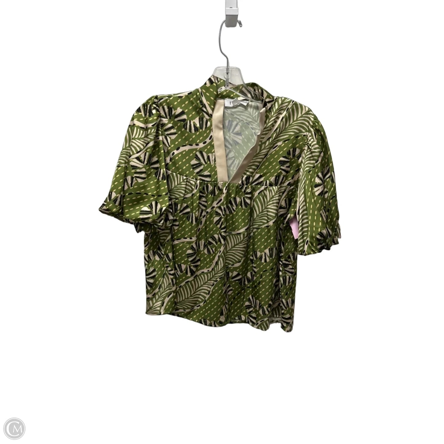 Top Short Sleeve By Thml In Green, Size: S