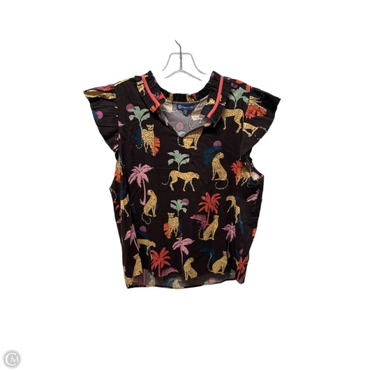 Top Sleeveless By Democracy In Brown, Size: L