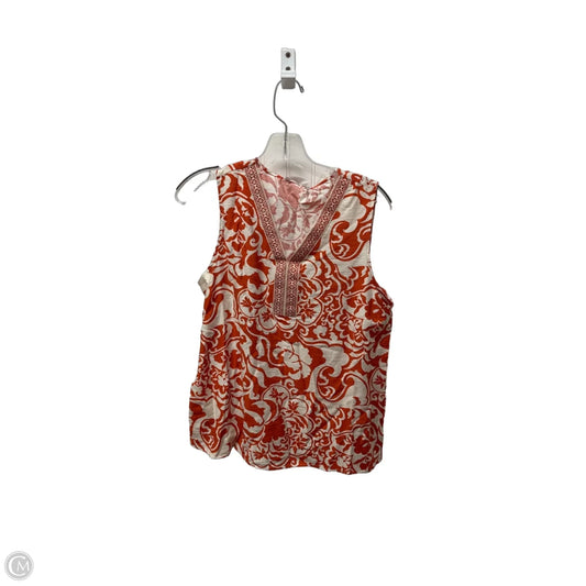 Top Sleeveless By Kaktus In Orange, Size: M