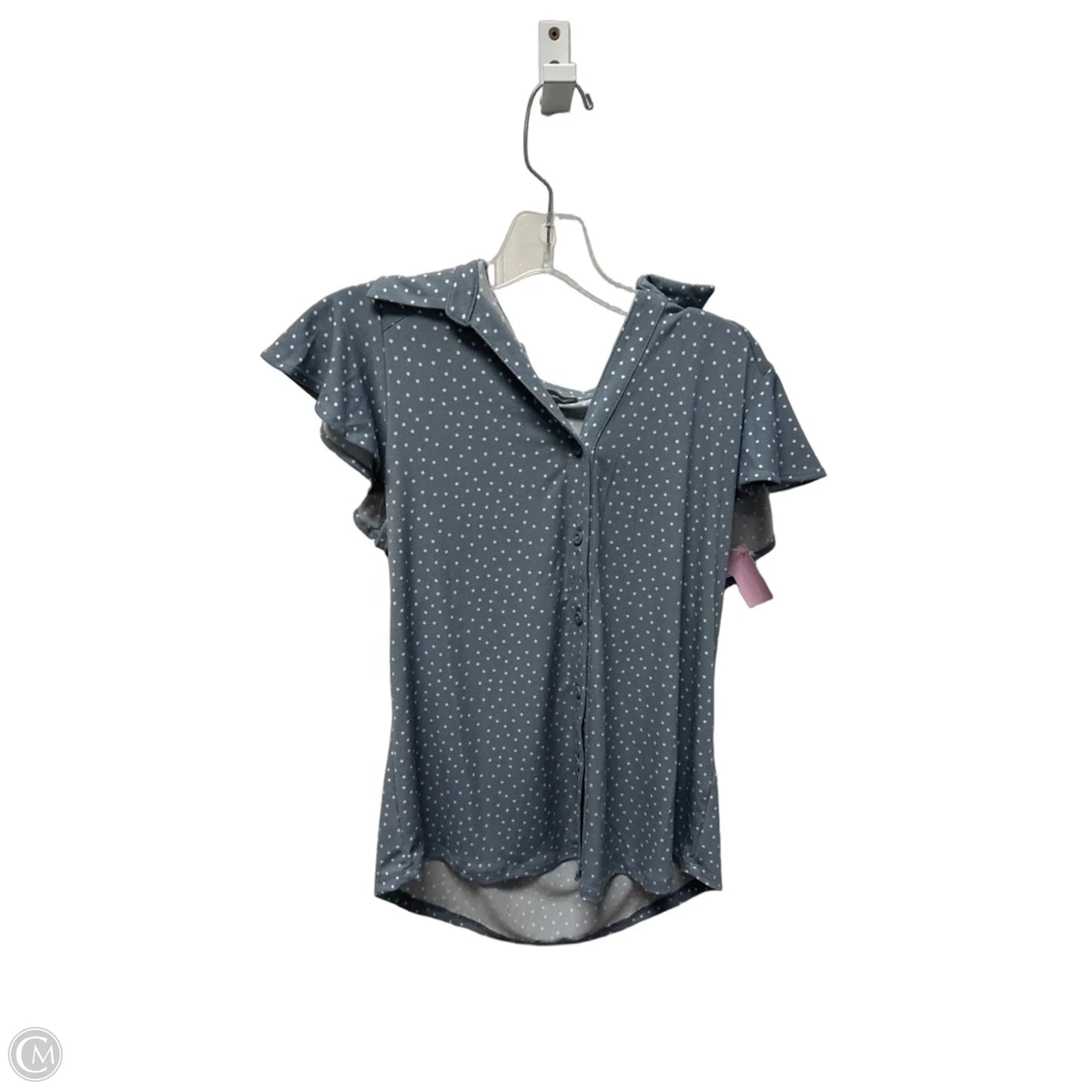 Top Short Sleeve By Adrianna Papell In Polkadot Pattern, Size: S