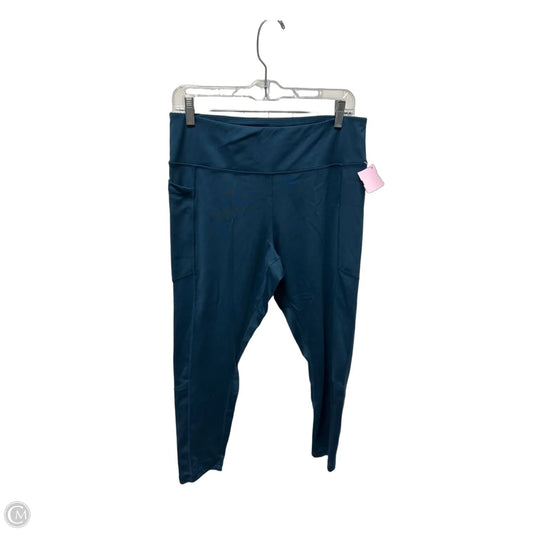 Athletic Leggings Capris By Juicy Couture In Teal, Size: L