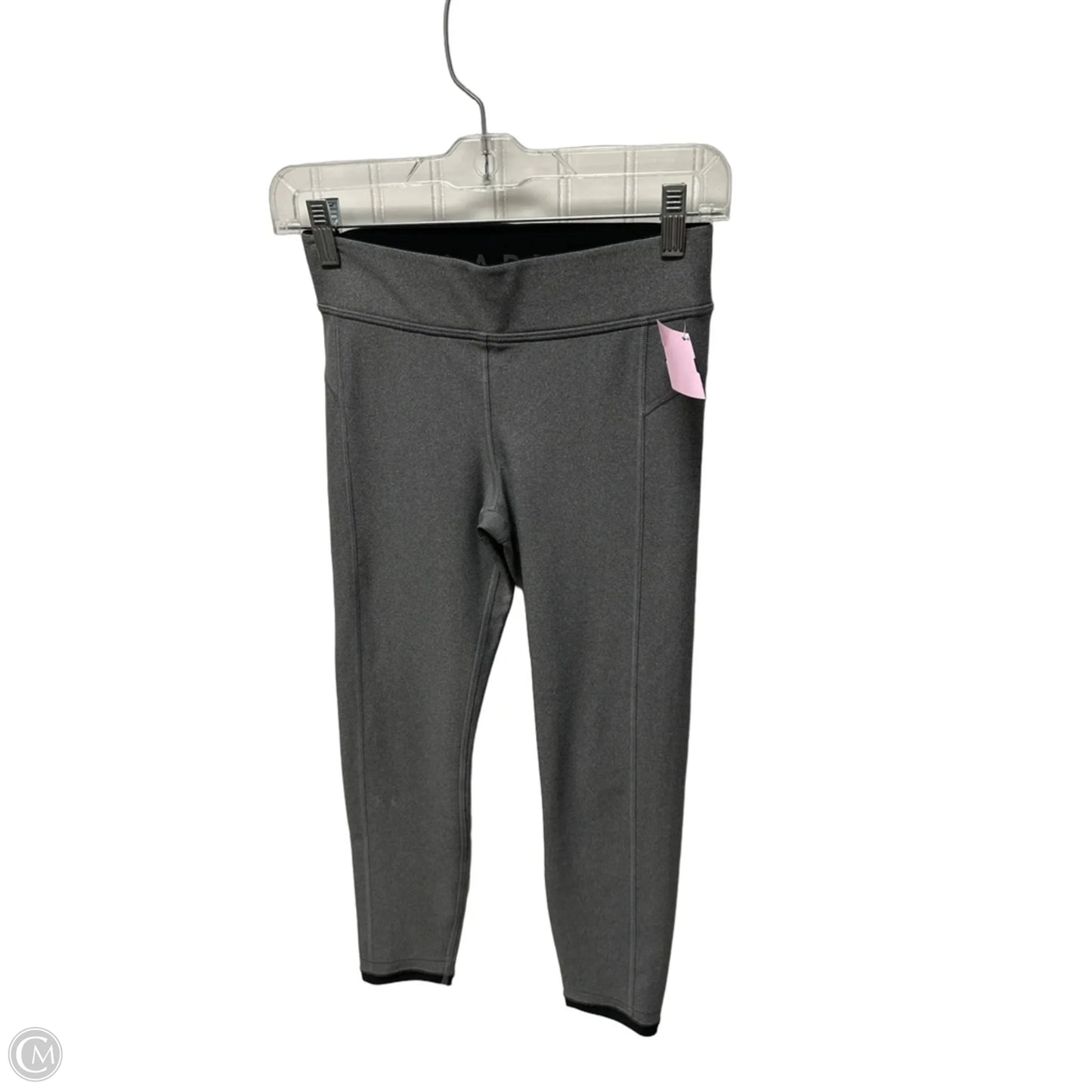 Athletic Leggings By Under Armour In Grey, Size: Sp