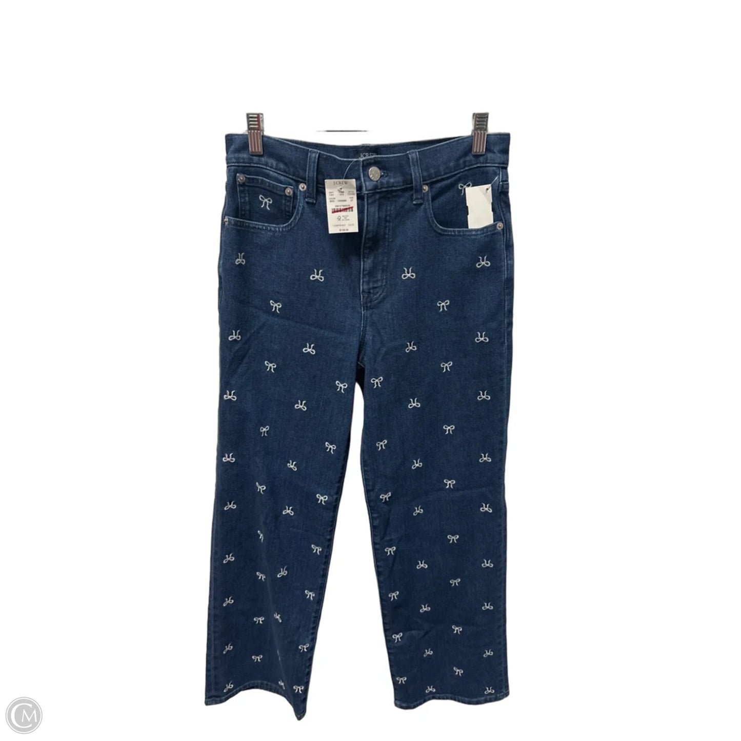 Jeans Wide Leg By J. Crew In Blue Denim, Size: 4