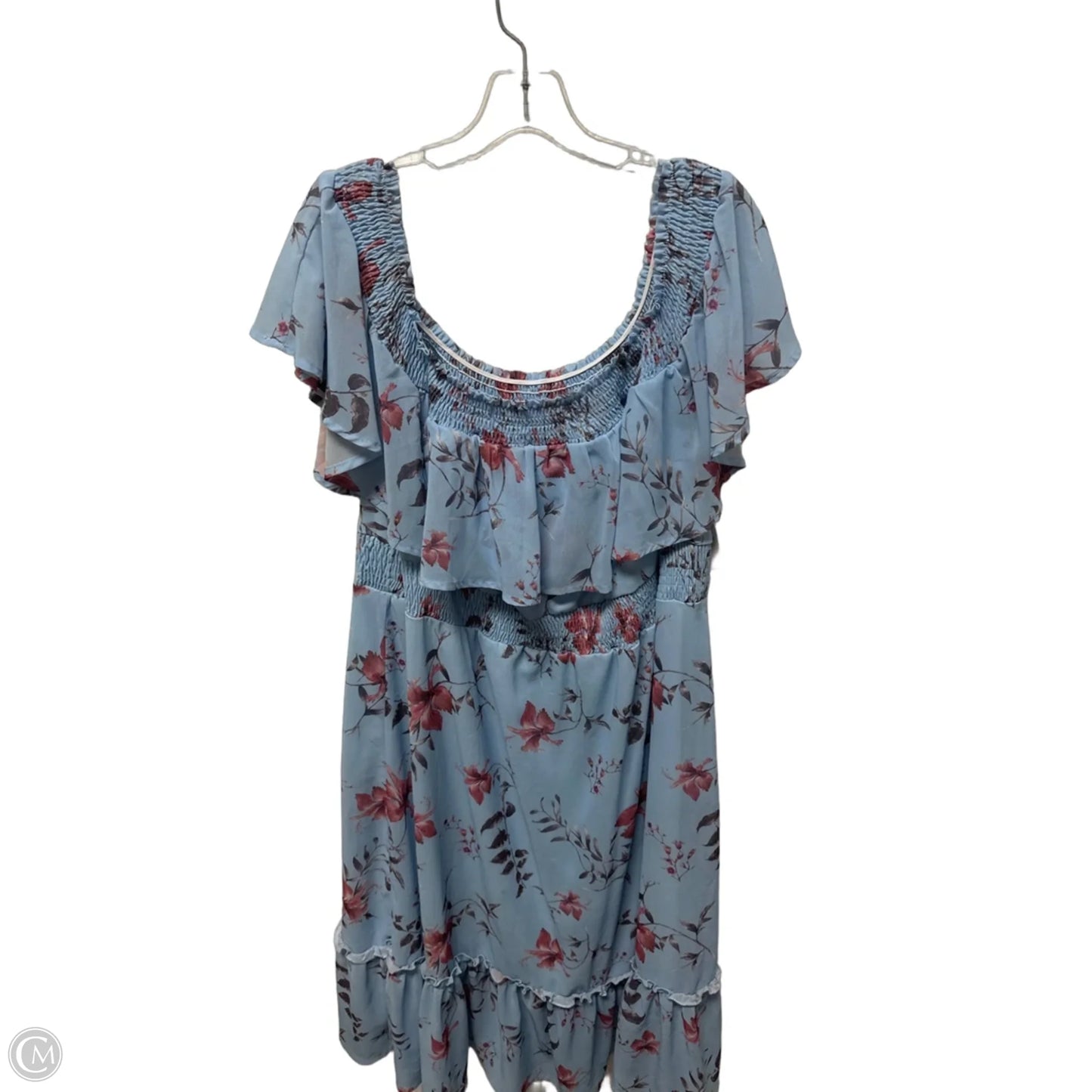 Dress Casual Maxi By Clothes Mentor In Blue, Size: 2x