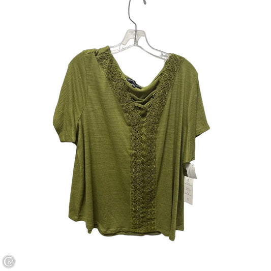 Top Short Sleeve By Clothes Mentor In Green, Size: 3x