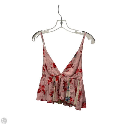 Top Sleeveless By Free People In Floral Print, Size: Xs