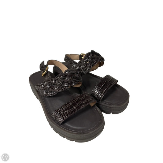 Sandals Flats By Cole-haan In Brown, Size: 8