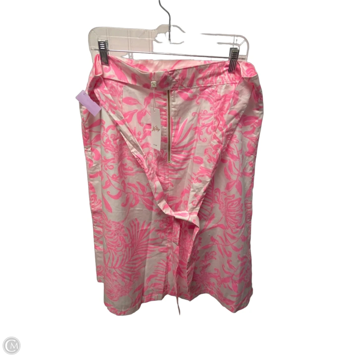 Skirt Designer By Lilly Pulitzer In Pink & White, Size: 16