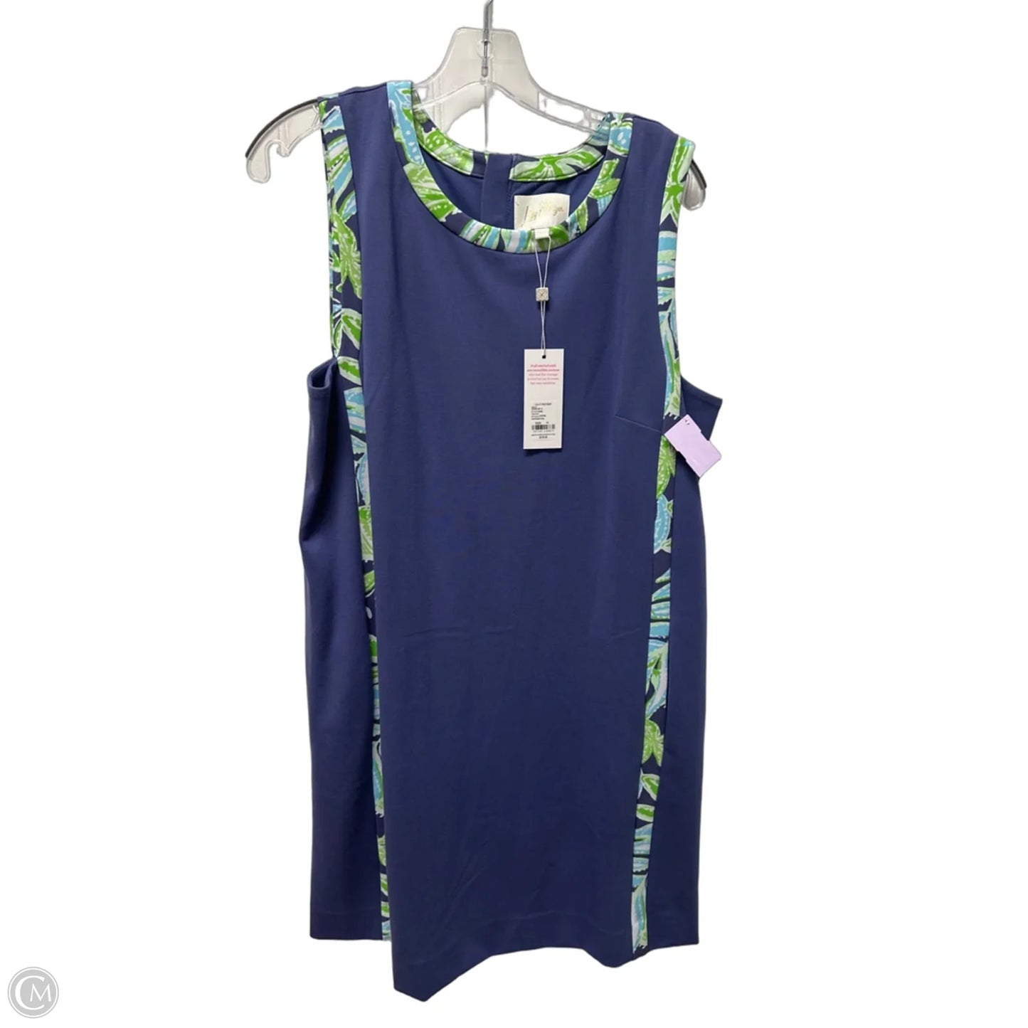 Dress Designer By Lilly Pulitzer In Blue & Green, Size: Xl