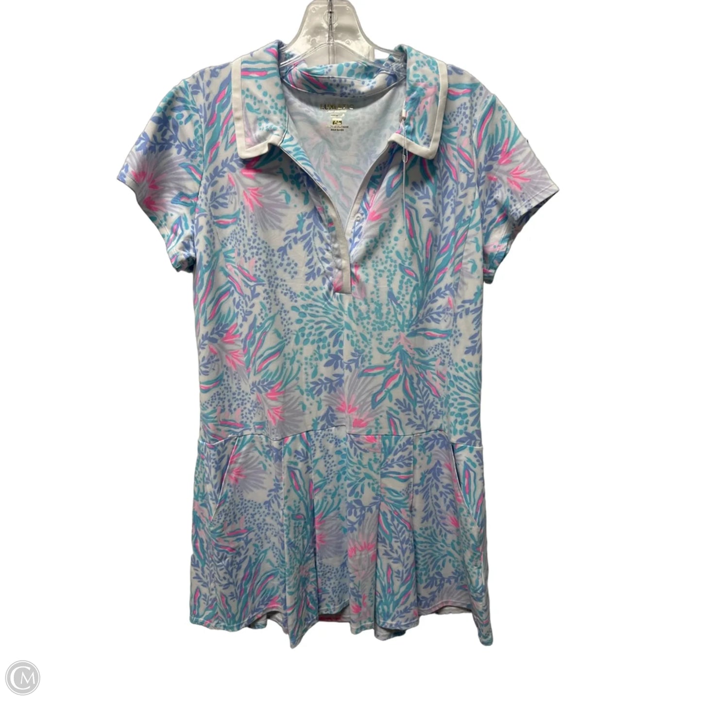 Dress Designer By Lilly Pulitzer In Blue & Pink, Size: Xl