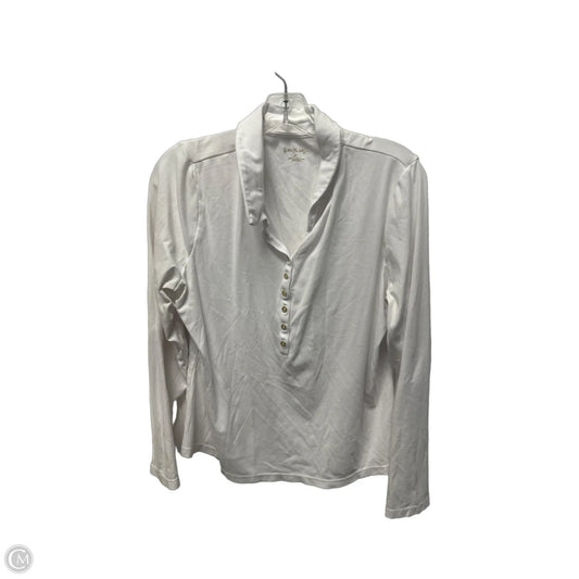 Top Long Sleeve Designer By Lilly Pulitzer In White, Size: Xl