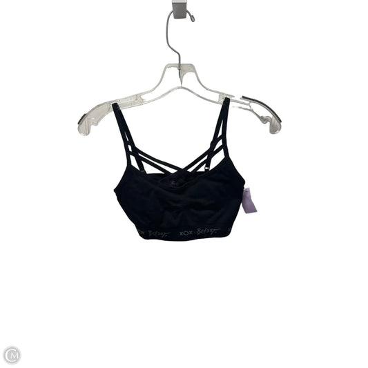 Athletic Bra By Betsey Johnson In Black, Size: S