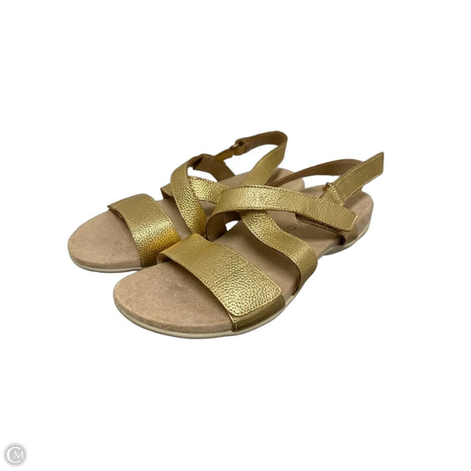 Sandals Flats By Vionic In Gold, Size: 9